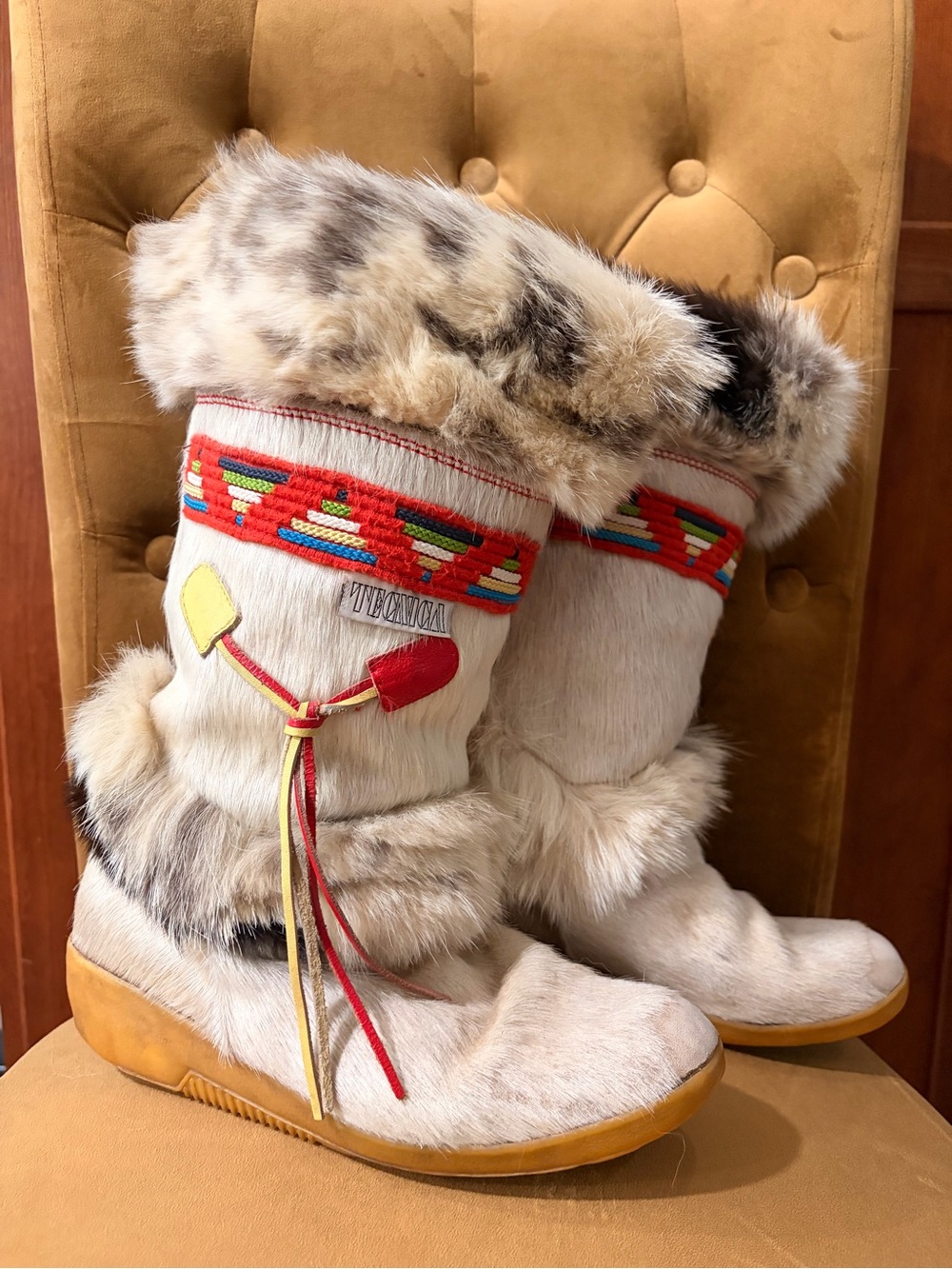 Vintage Tecnica Fur Après-Ski Boots